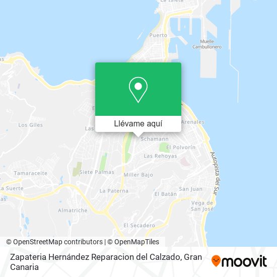 Mapa Zapateria Hernández Reparacion del Calzado