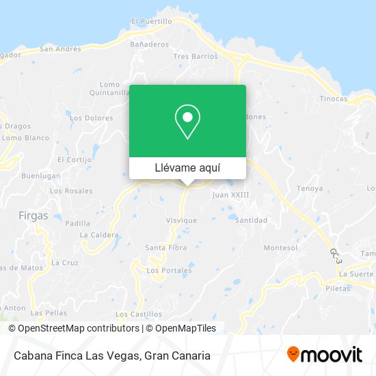 Mapa Cabana Finca Las Vegas