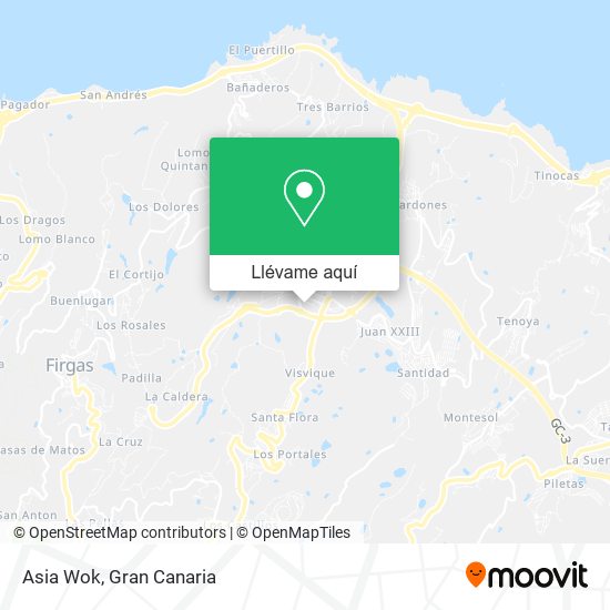 Mapa Asia Wok