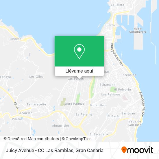 Mapa Juicy Avenue - CC Las Ramblas