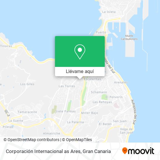 Mapa Corporación Internacional as Ares