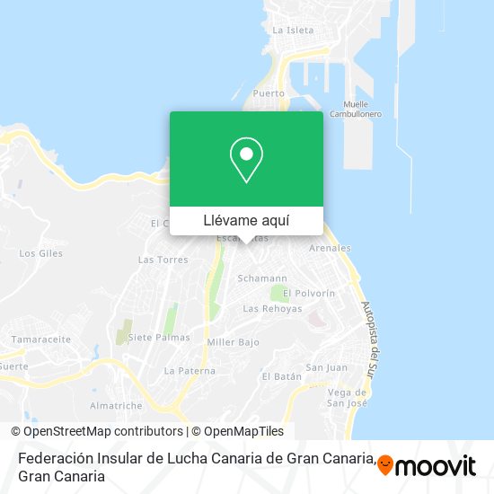 Mapa Federación Insular de Lucha Canaria de Gran Canaria