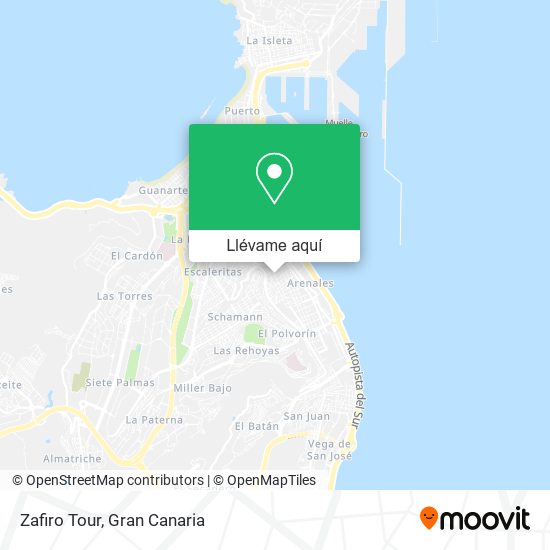 Mapa Zafiro Tour