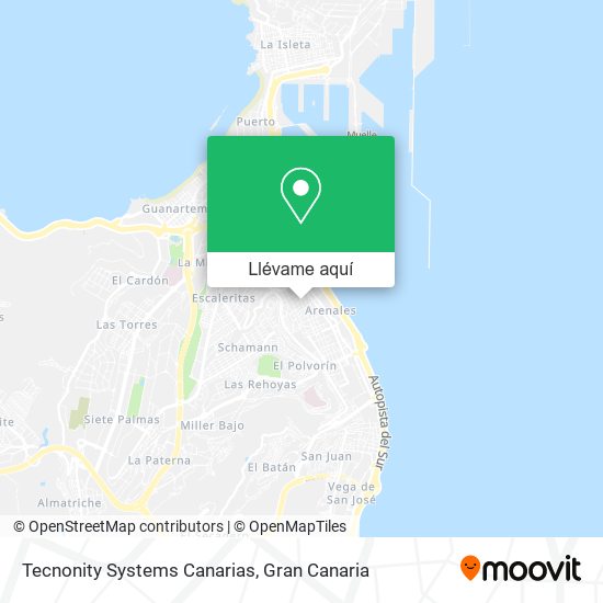 Mapa Tecnonity Systems Canarias