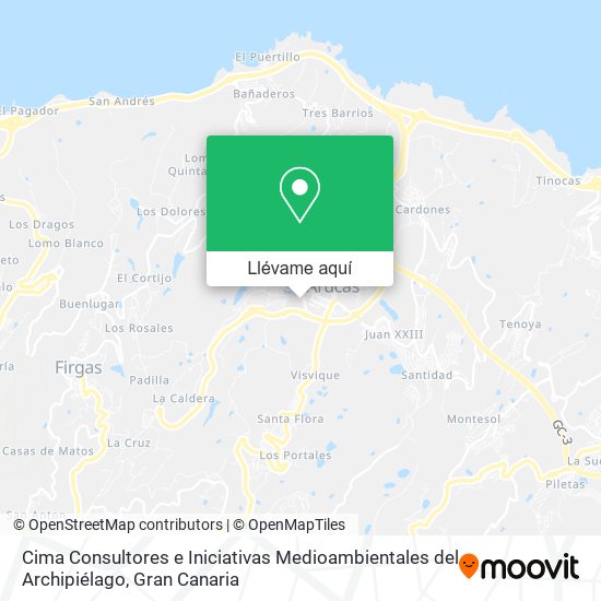 Mapa Cima Consultores e Iniciativas Medioambientales del Archipiélago
