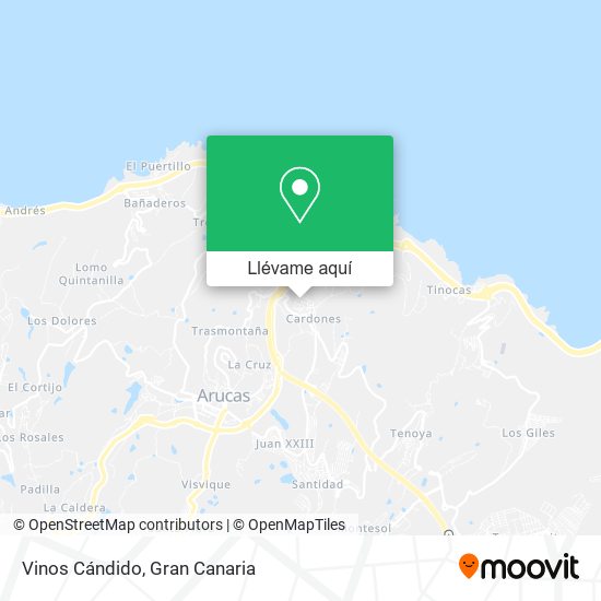 Mapa Vinos Cándido