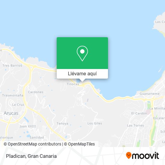 Mapa Pladican