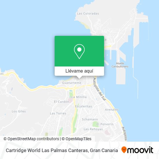 Mapa Cartridge World Las Palmas Canteras