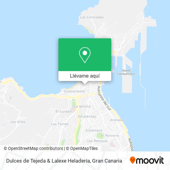 Mapa Dulces de Tejeda & Lalexe Heladería