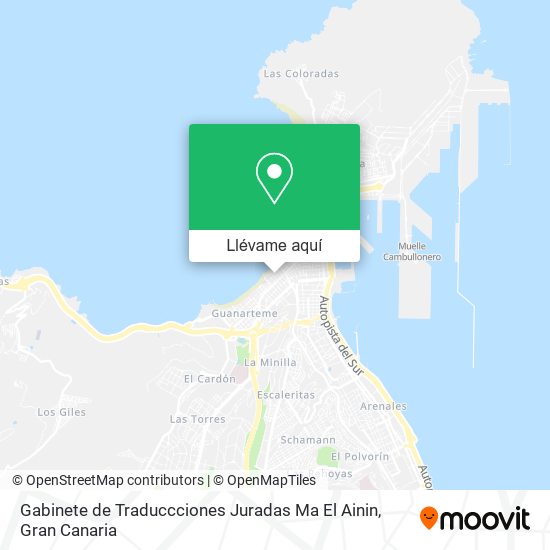 Mapa Gabinete de Traduccciones Juradas Ma El Ainin