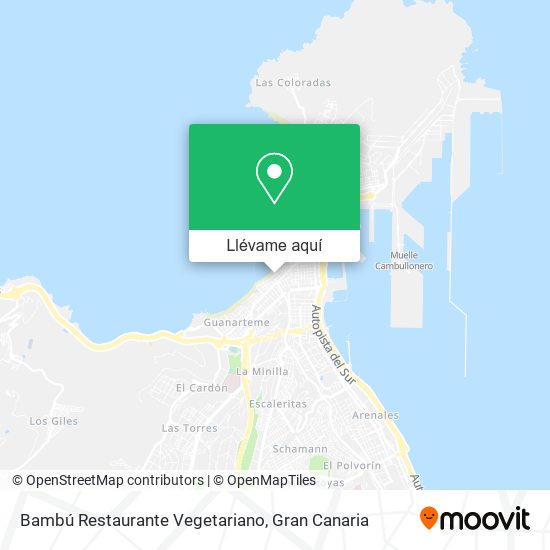 Mapa Bambú Restaurante Vegetariano