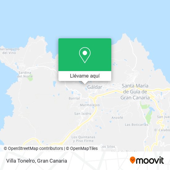 Mapa Villa Tonelro