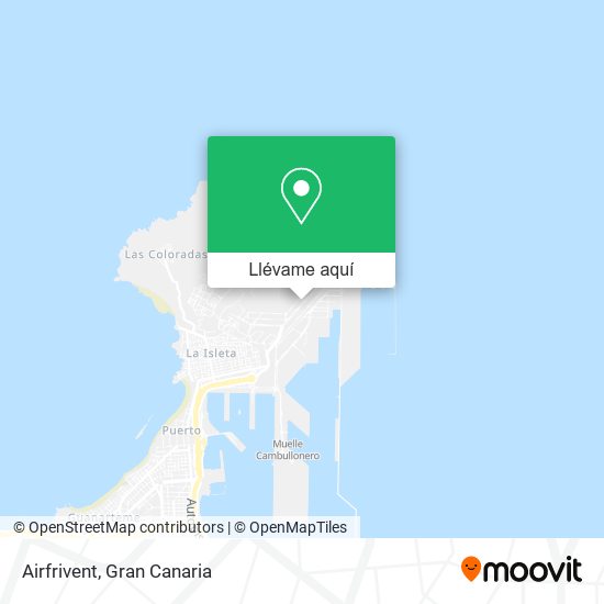 Mapa Airfrivent