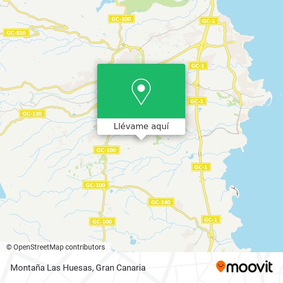 Mapa Montaña Las Huesas