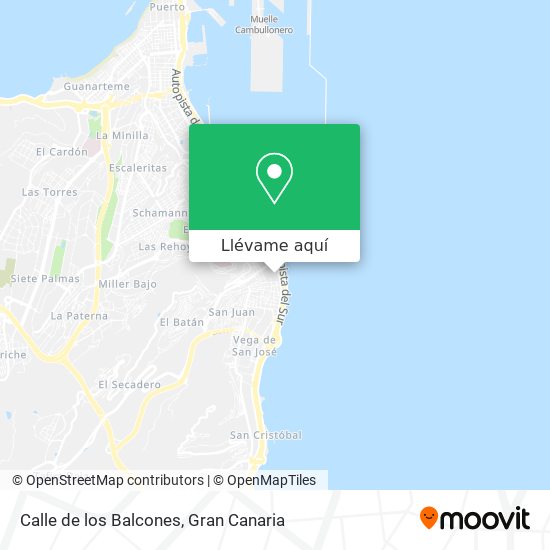 Mapa Calle de los Balcones