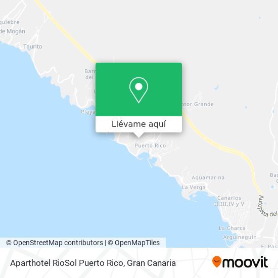 Mapa Aparthotel RioSol Puerto Rico
