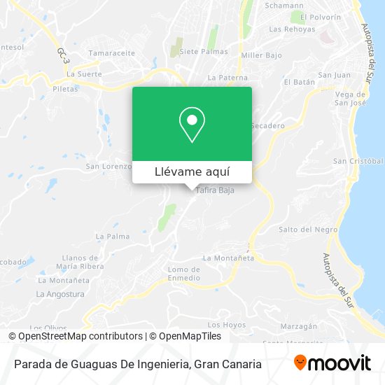 Mapa Parada de Guaguas De Ingenieria