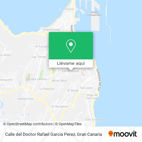 Mapa Calle del Doctor Rafael Garcia Perez