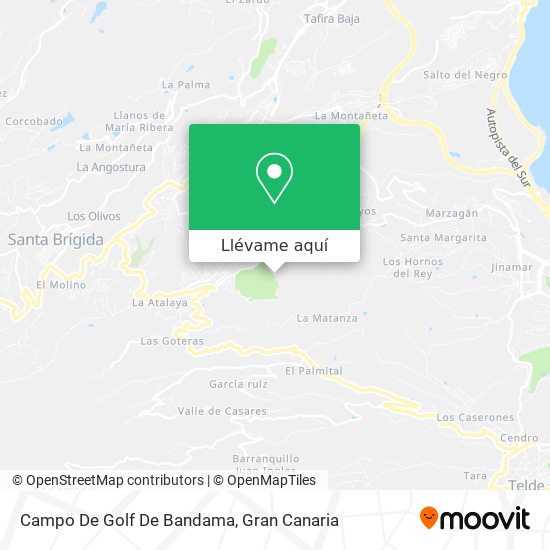 Mapa Campo De Golf De Bandama