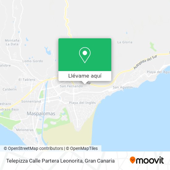 Mapa Telepizza Calle Partera Leonorita