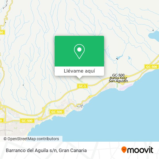 Mapa Barranco del Aguila s/n