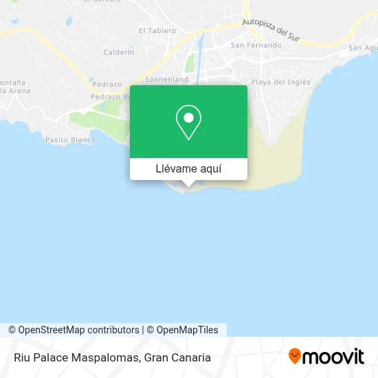 Mapa Riu Palace Maspalomas
