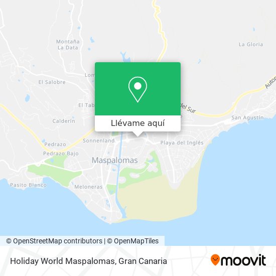 Mapa Holiday World Maspalomas