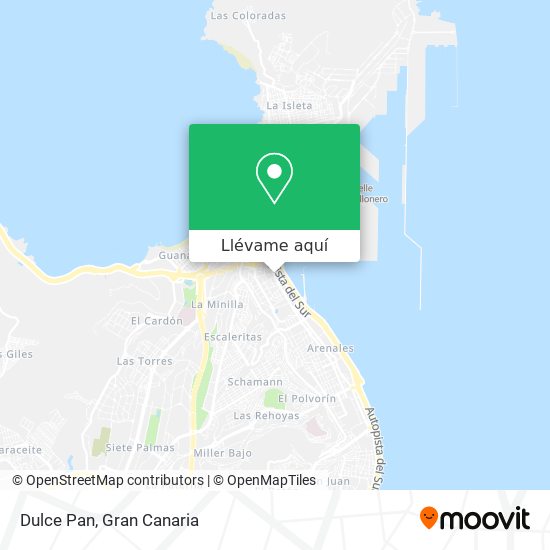 Mapa Dulce Pan