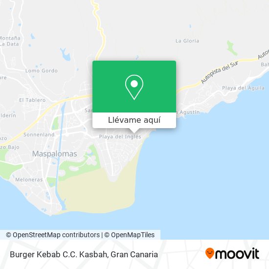 Mapa Burger Kebab C.C. Kasbah