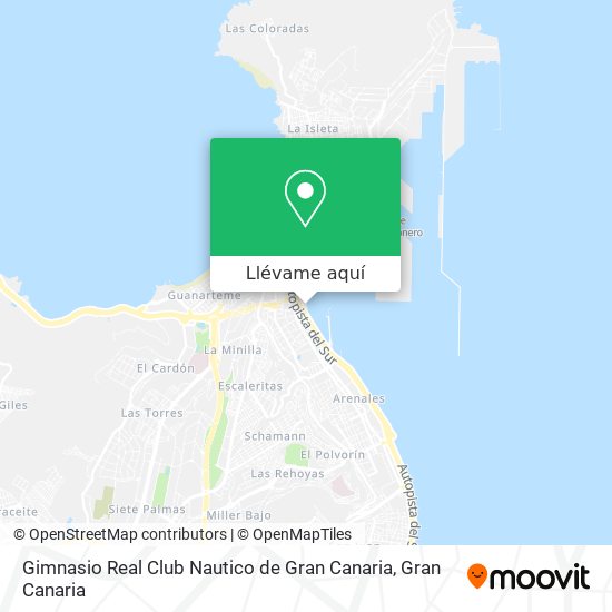 Mapa Gimnasio Real Club Nautico de Gran Canaria
