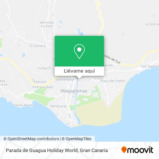 Mapa Parada de Guagua Holiday World