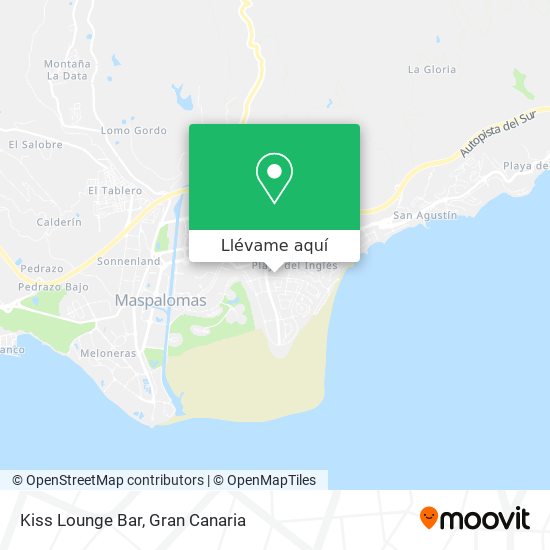 Mapa Kiss Lounge Bar