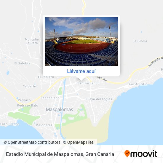 Mapa Estadio Municipal de Maspalomas