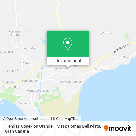 Mapa Tiendas Conexión Orange :: Maspalomas Bellavista
