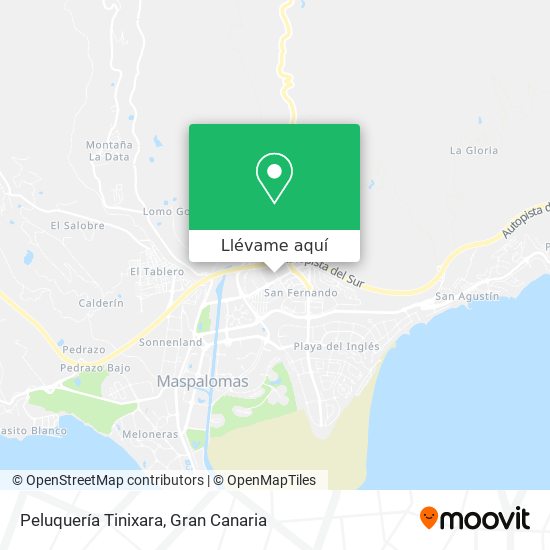 Mapa Peluquería Tinixara