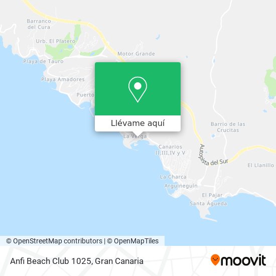 Mapa Anfi Beach Club 1025