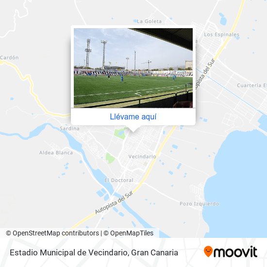 Mapa Estadio Municipal de Vecindario