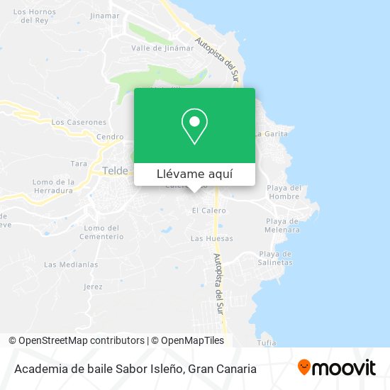 Mapa Academia de baile Sabor Isleño