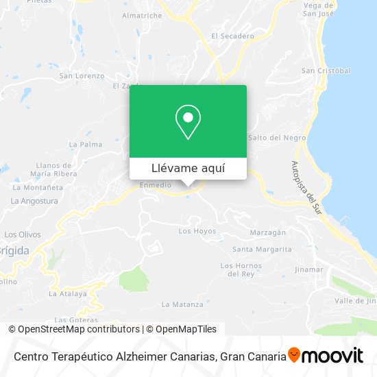 Mapa Centro Terapéutico Alzheimer Canarias