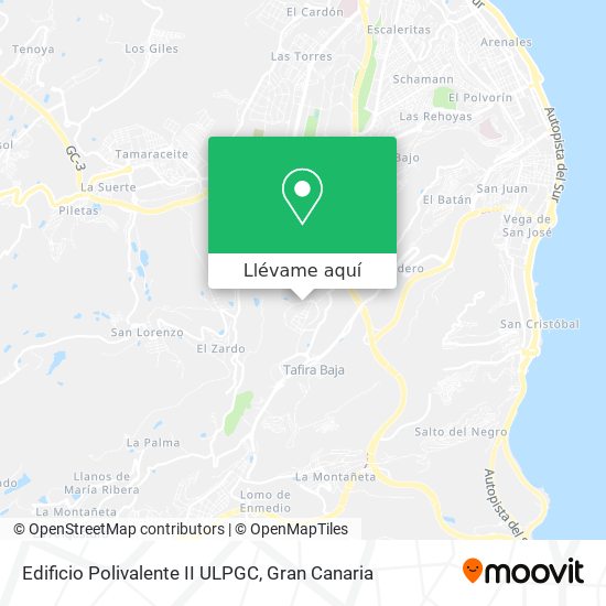 Mapa Edificio Polivalente II ULPGC