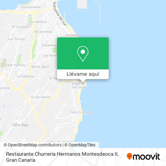 Mapa Restaurante Churrería Hermanos Montesdeoca II