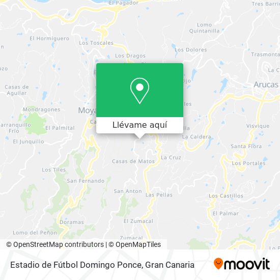 Mapa Estadio de Fútbol Domingo Ponce