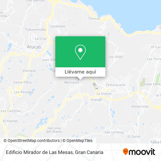 Mapa Edificio Mirador de Las Mesas