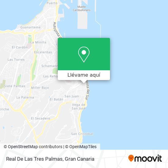 Mapa Real De Las Tres Palmas