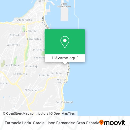 Mapa Farmacia Lcda. Garcia-Lison Fernandez