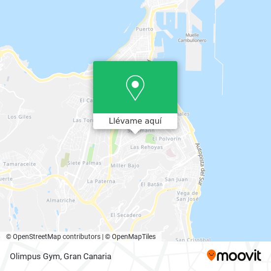 Mapa Olimpus Gym