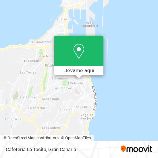Mapa Cafetería La Tacita