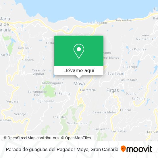Mapa Parada de guaguas del Pagador Moya
