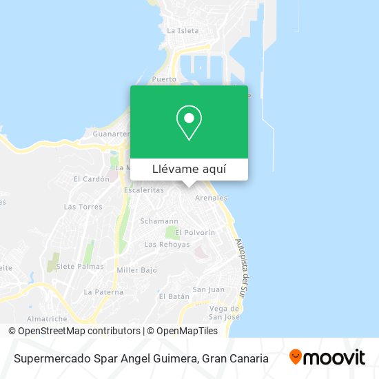 Mapa Supermercado Spar Angel Guimera