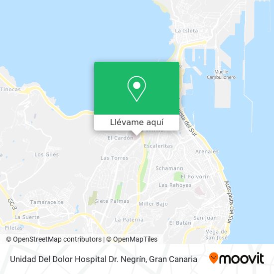 Mapa Unidad Del Dolor Hospital Dr. Negrín